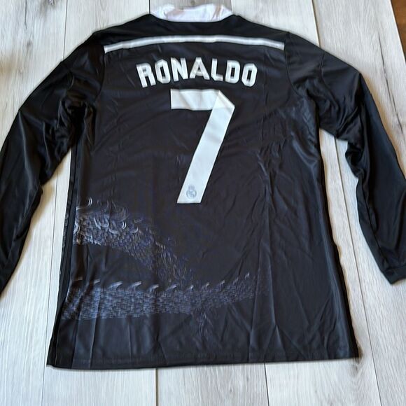Adidas Ronaldo #7 Jersey LONGSLEEVE Black M NWT‎ in packaging - Picture 5 of 6
